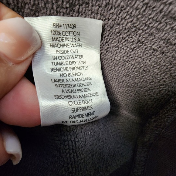 Frank & Eileen Tee Lab Zip Hoodie Sweatshirt Womens Small Worn Edge Crop Gray - Picture 8 of 11